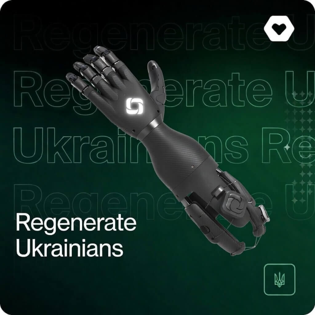 Advanced bionic prosthetic arm supported by the Dopomogator Foundation